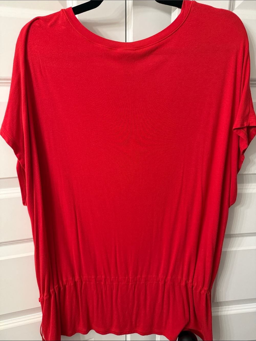 CAbi Bright Red V-Neck Dolman Sleeve Top - Picture 4 of 4